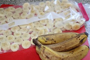 Bananer klar til frysning