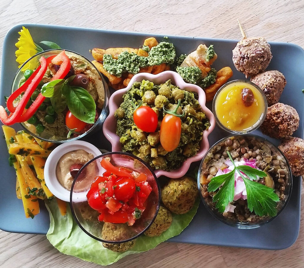 Vegansk Tapastallerken