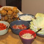 Falafler med tilbehør