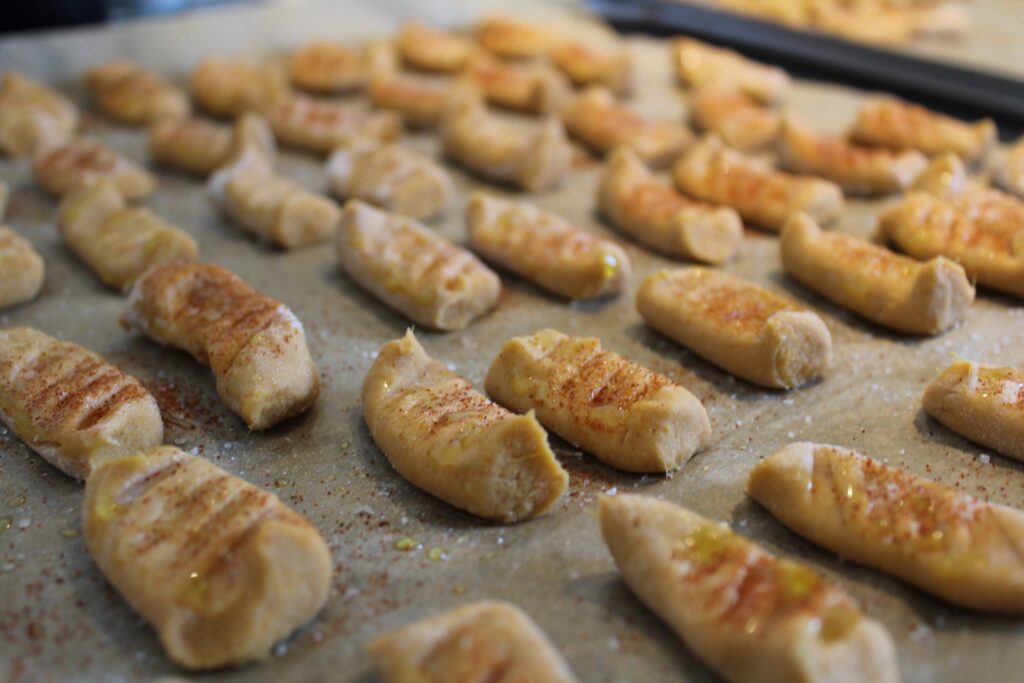 Gnocchi af sød kartoffel