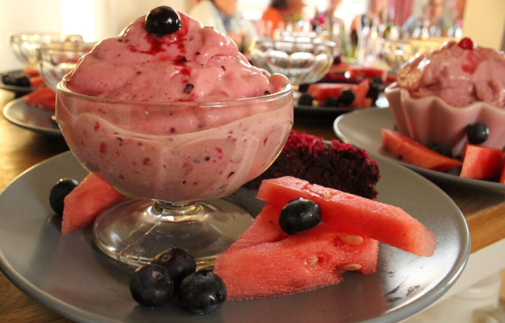 Bananis på desserttallerken