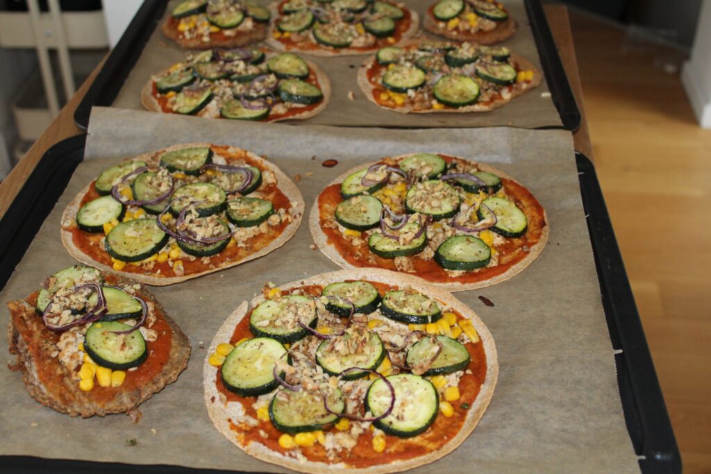 Frokostpizzaer i en fart