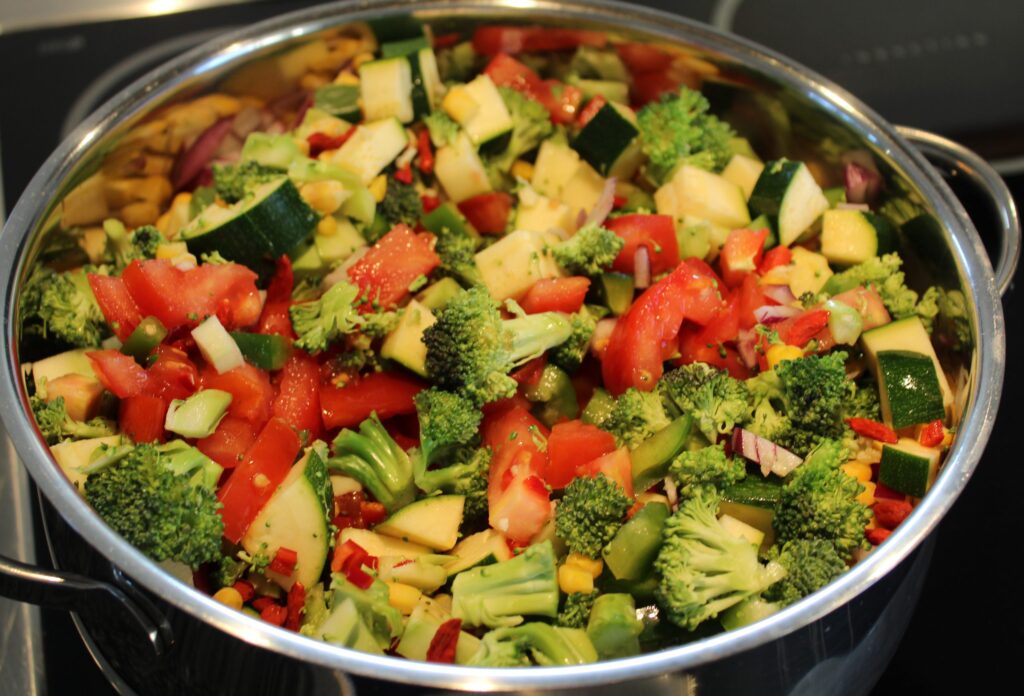 Ingredienser til chili-goji-gryde