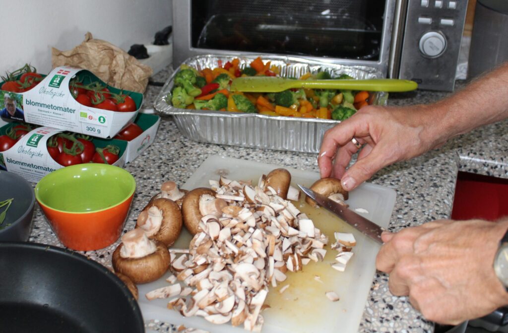 Svampefyld til portobellosvampe