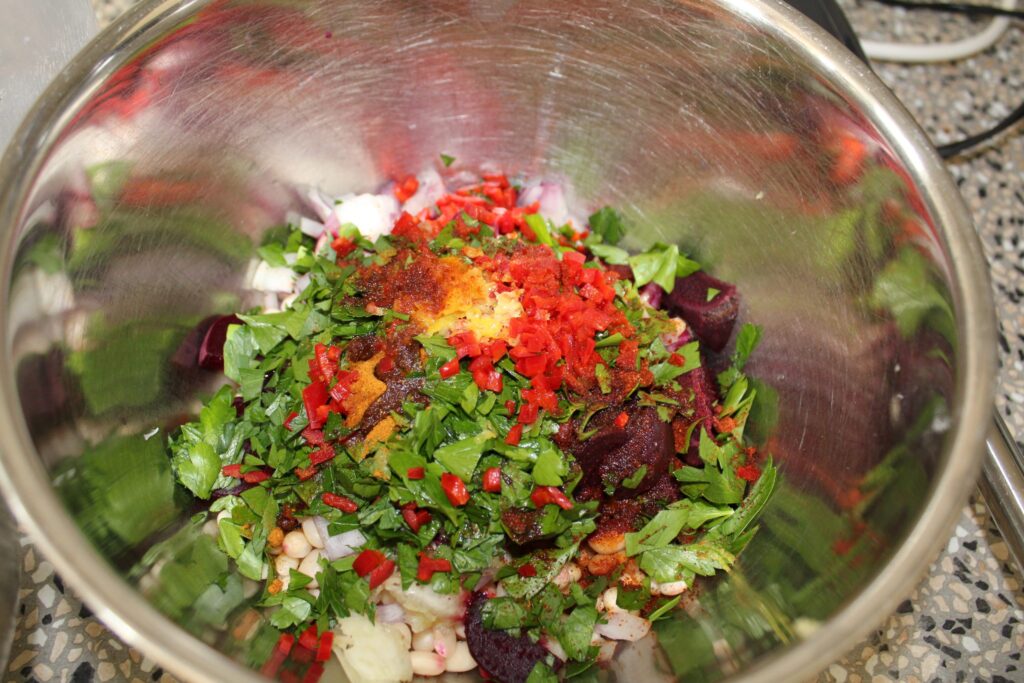 ingredienser til rødbedevafle