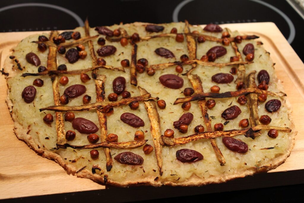 Vegansk pizzaladière