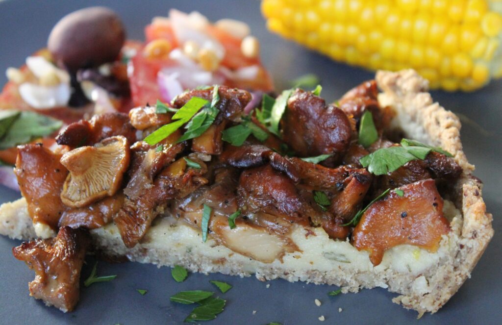 Vegansk kantarelt&aelig;rte