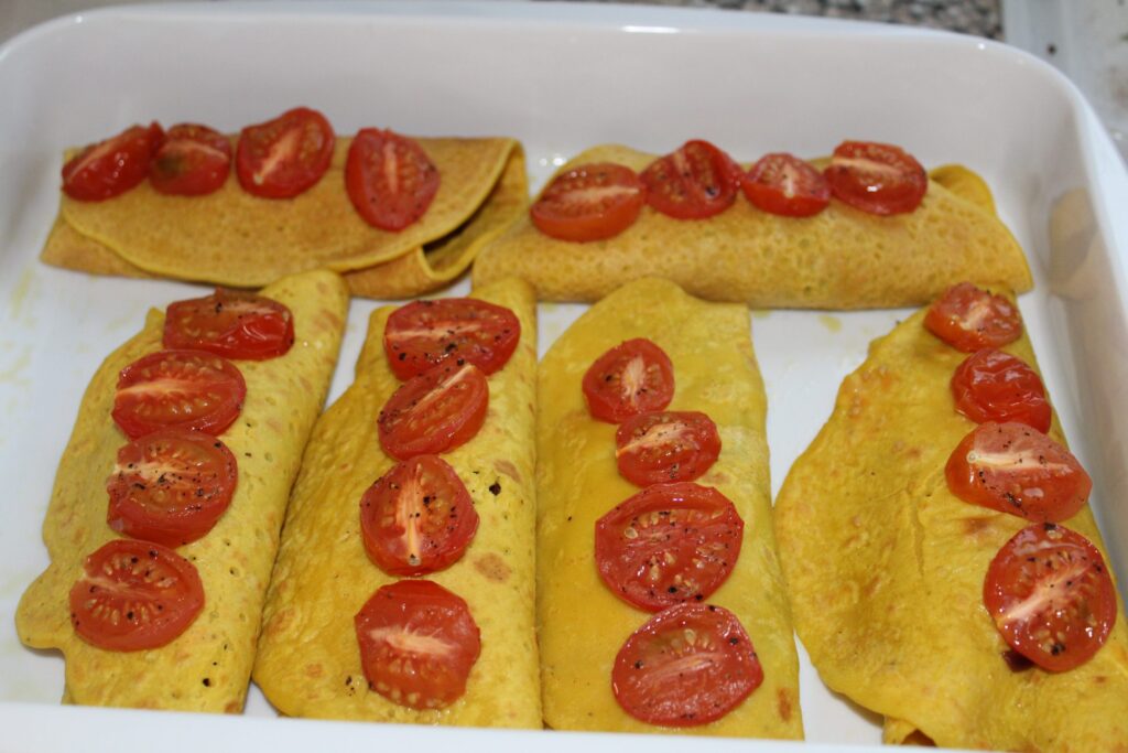 Fyldte kikærtepandekager