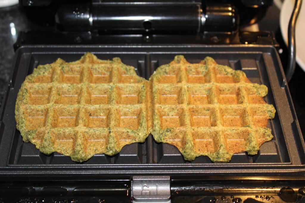 Veganske spinatvafler