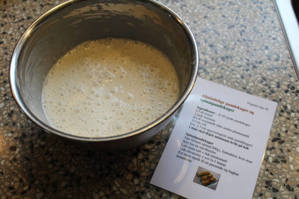 Dej til spinatpandekager