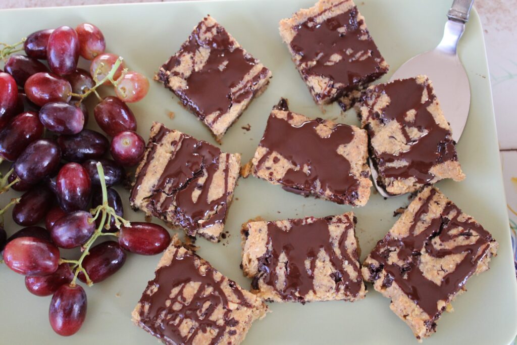 Chokoladeblondie med valnødder
