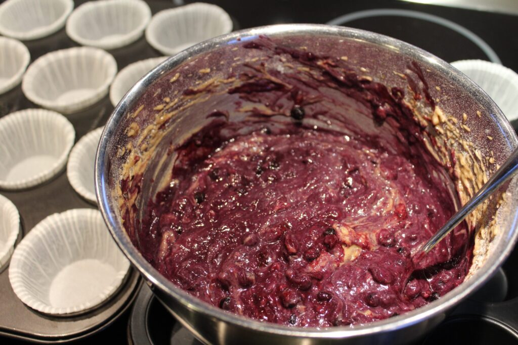 Veganske blåbærmuffins