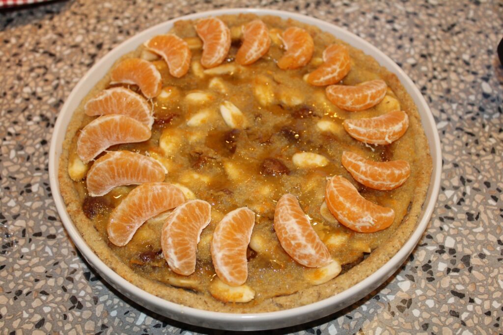 Mandel-appelsintærte