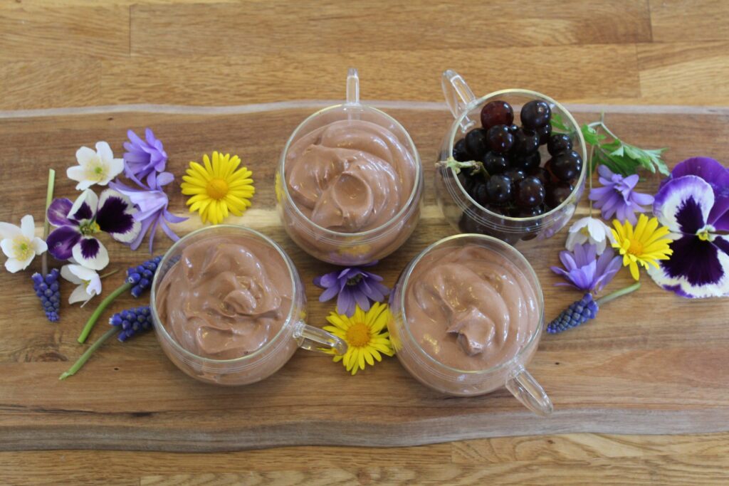 Vegansk chokoladedessert