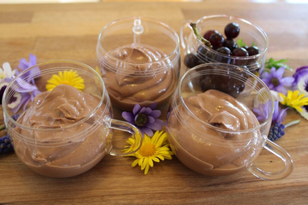 Vegansk chokoladedessert