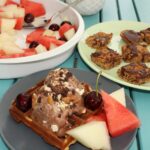 Veganske dessertvafler med bananis