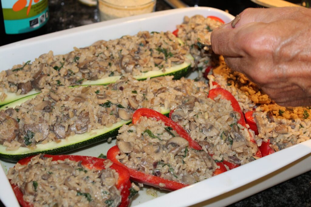 Vegansk farserede grøntsager