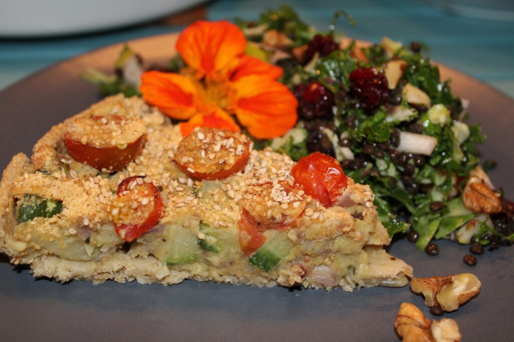 Vegansk squashtærte