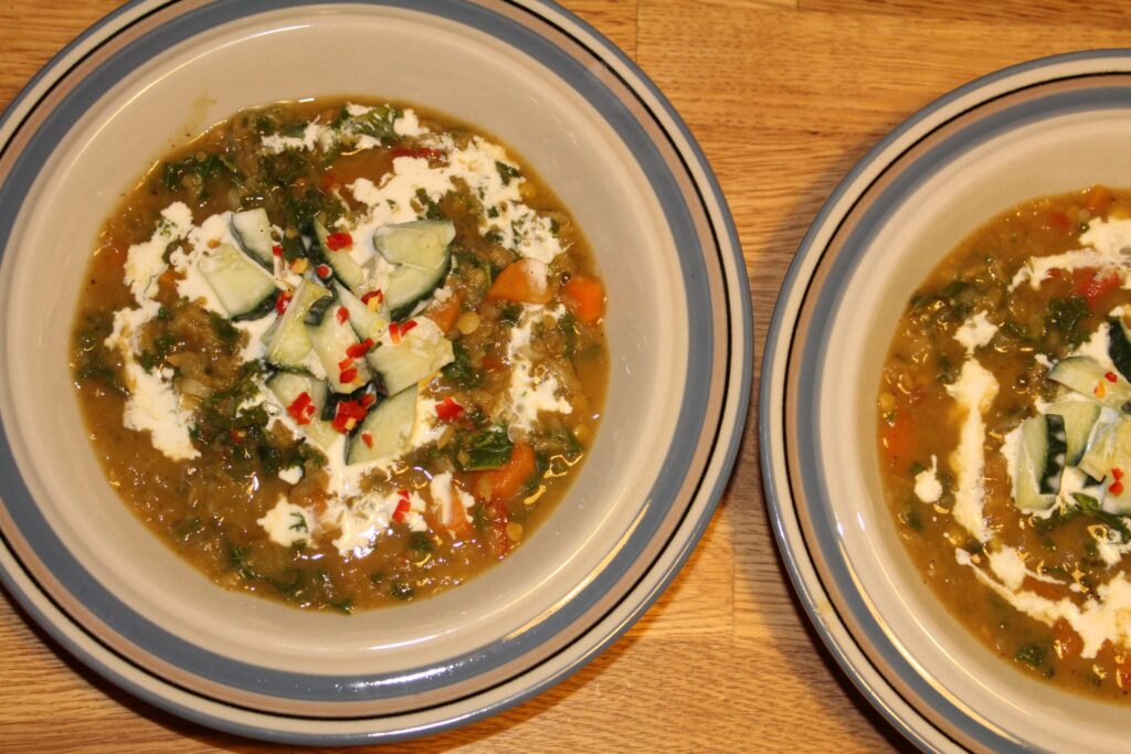 Spicy bombay-linsesuppe