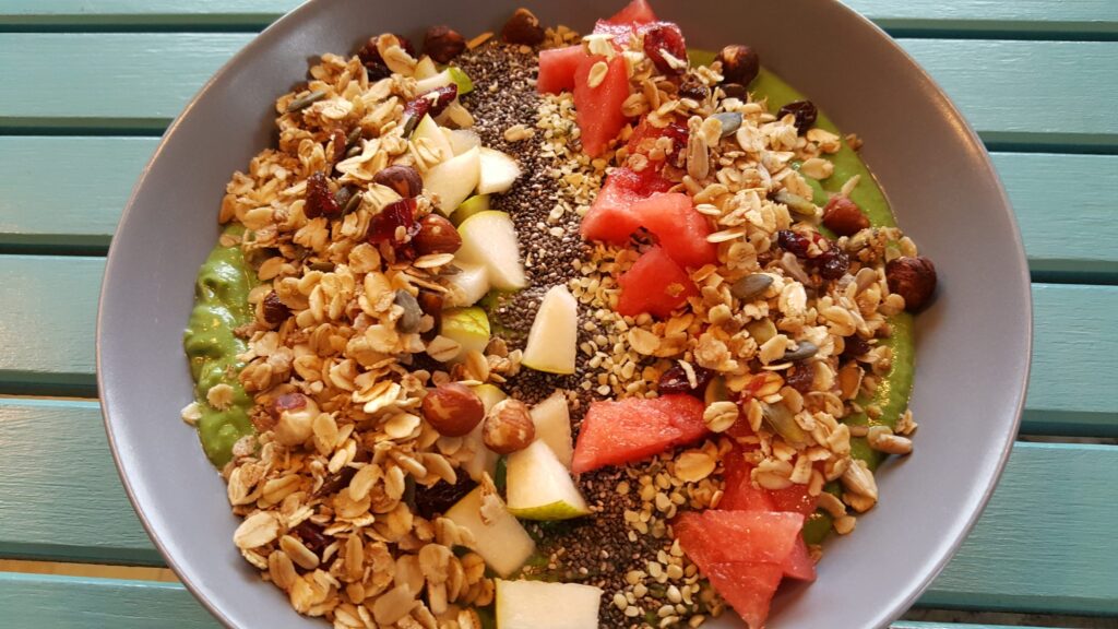 Grøn smoothiebowl