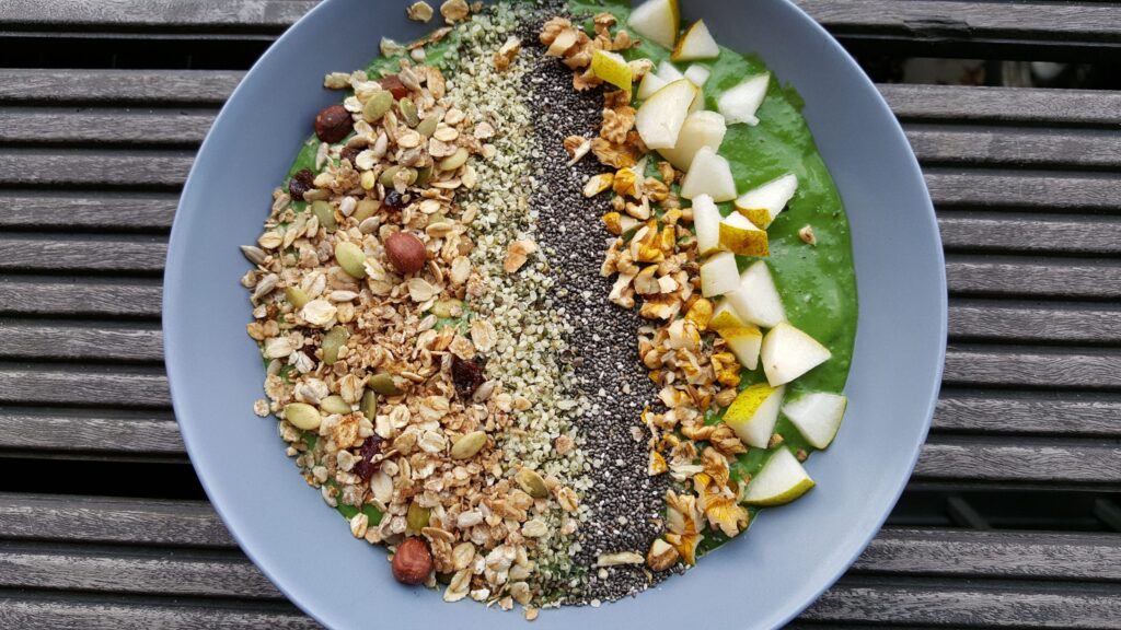Grøn smoothiebowl