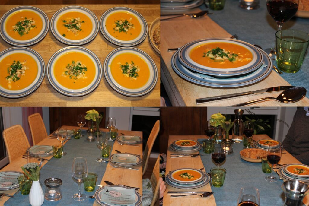 Vegansk auktionsmidddag