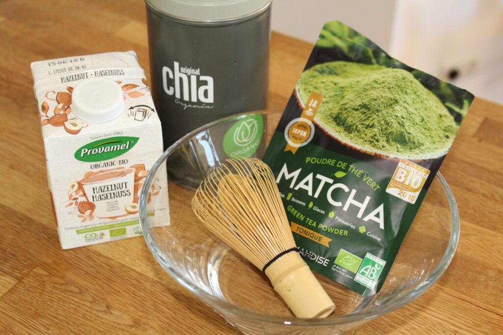 Chiagrød med matcha