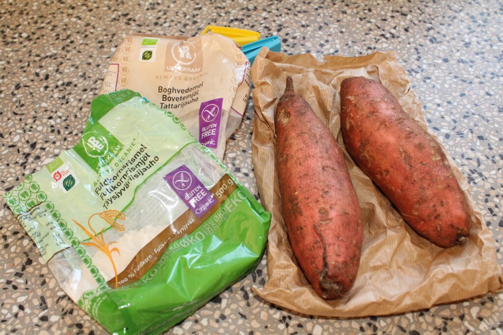 Pandebrød med søde kartofler