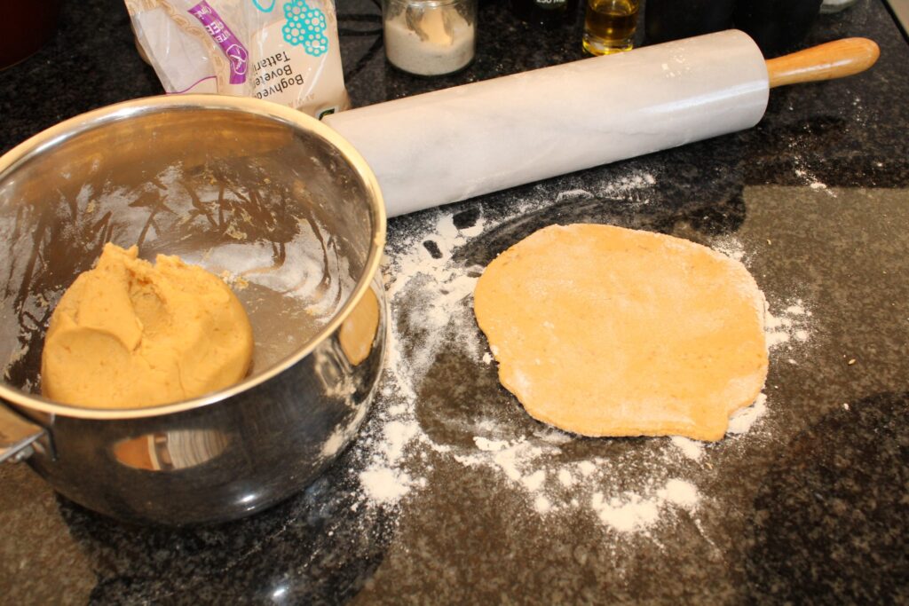 Pandebrød med søde kartofler