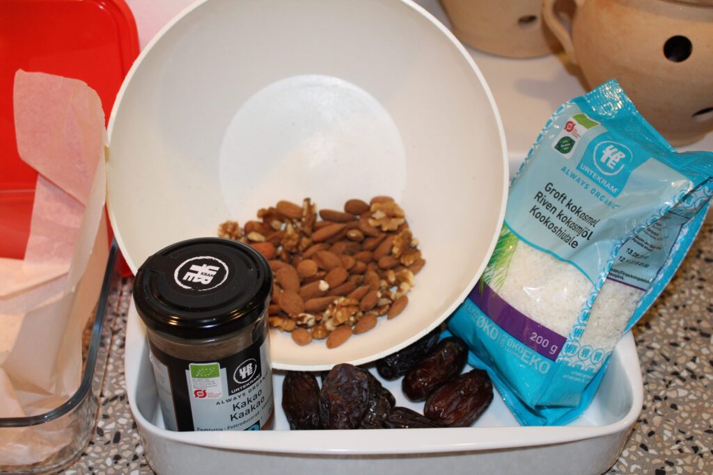 Julekonfekt med kokosmynte