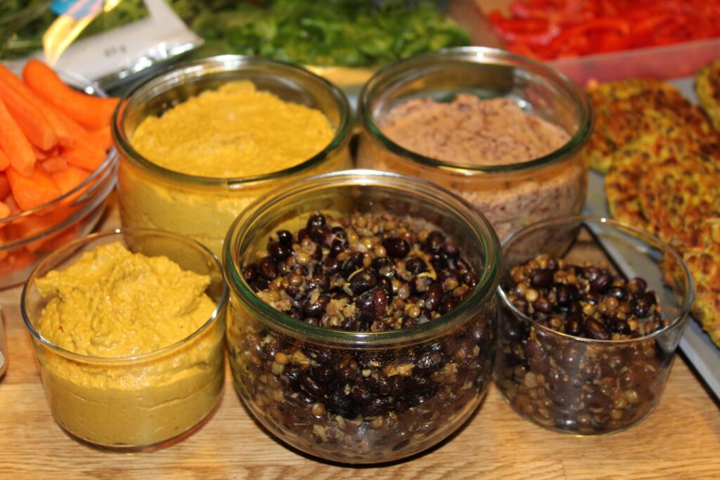 Marinerede bønner som en del af Food prepping til ugens frokost