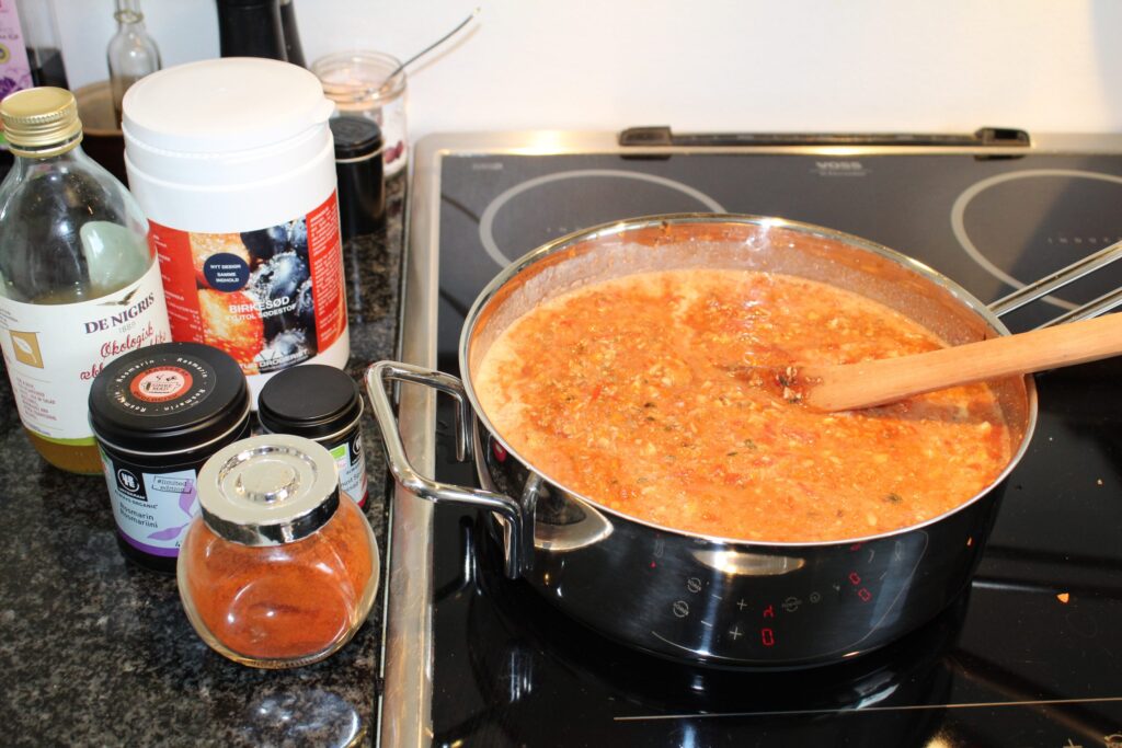 Svampebolognese med valnødder