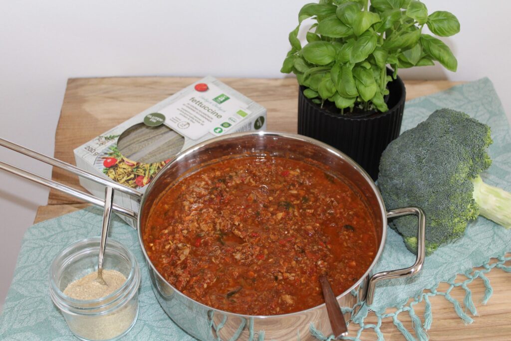 Svampebolognese med valnødder