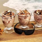 Bananis med peanutbutter og kakao