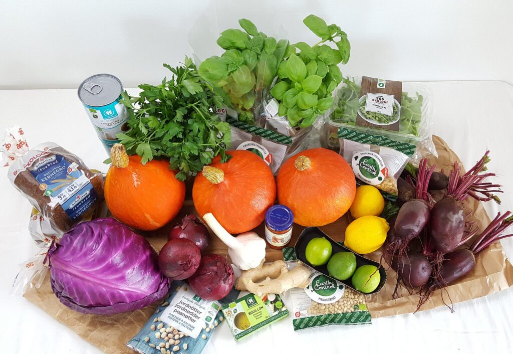 Farverige grøntsager