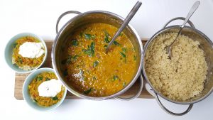 Dhal med quinoa