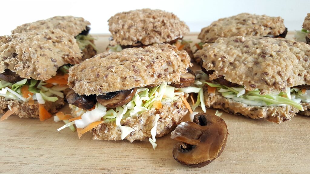 Sandwich med portobellosvampe