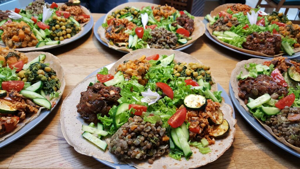 Etiopisk pandekage-ret