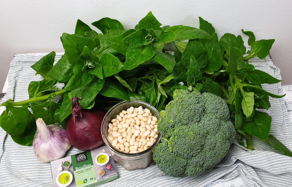 Broccoli-spinatsuppe