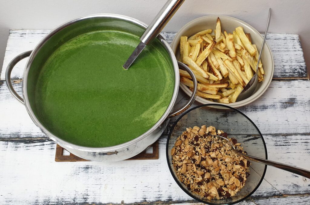 Broccoli-spinatsuppe