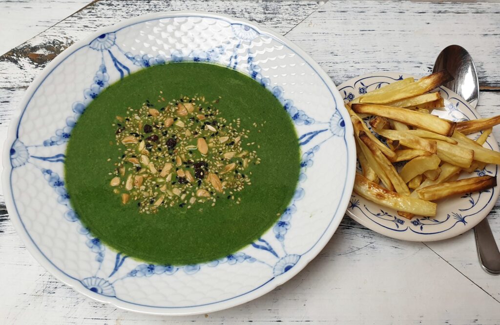 Broccoli-spinatsuppe