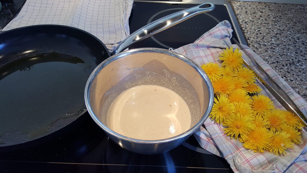 Mælkebøtteblomst fritter