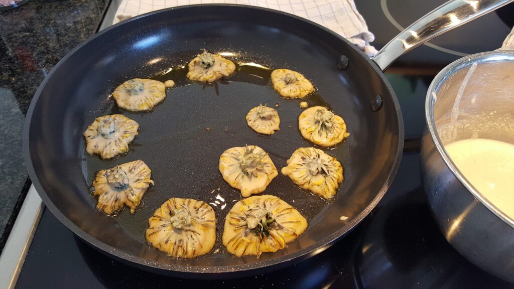 Mælkebøtteblomst fritter
