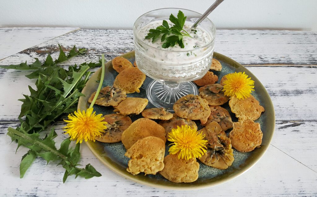 Mælkebøtteblomst fritter