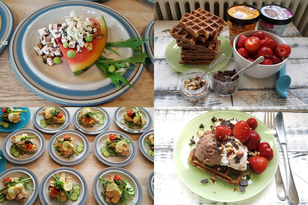 Vegansk middag med kursister