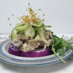 Kålsmørrebrød med artiskokpålæg