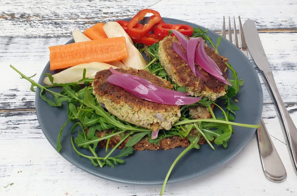 Smørrebrød med tofudeller