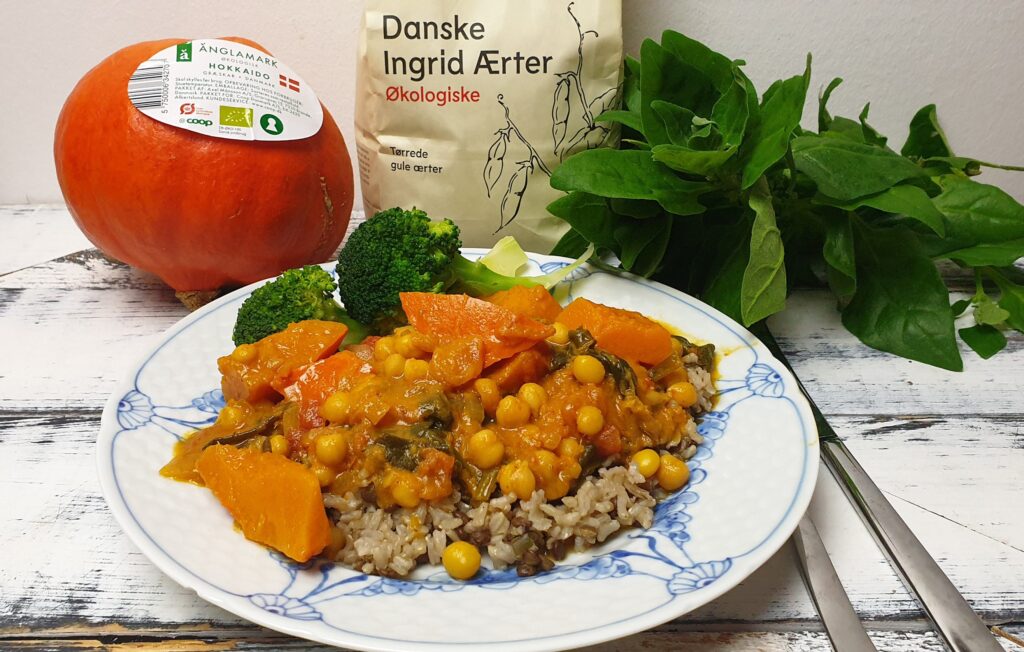 Græskargryde med Ingrid ærter