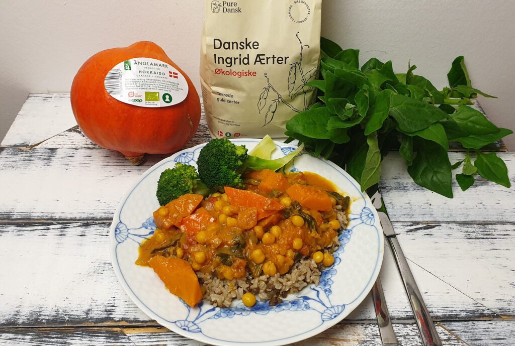 Græskargryde med Ingrid ærter