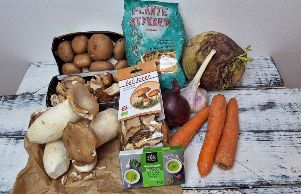 Plante Bourguignon med svampe